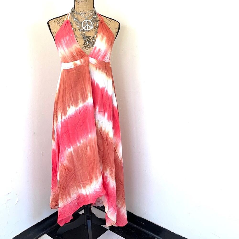 LOVESTITCH SUMMER DRESS COVER-UP maxi dress size M